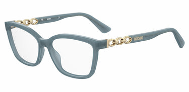 Premium Women Moschino Eyeglasses: MOS598 - Blue - SpecSMART Eye Clinic (Diagonal View)